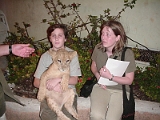 Griffin And Erica With The Lion 1